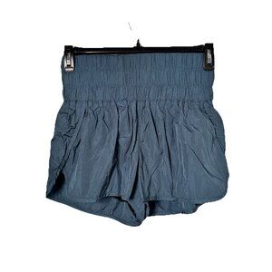 Free People FP Movement Shorts Women Size M The Way Home High Waisted Teal Activ